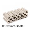 10/20/50pcs 10mm X 3mm Ring Magnets with 3mm Hole - Countersunk for Screw Mounting, Signs, Nameplates, Sensors & DIY Projects