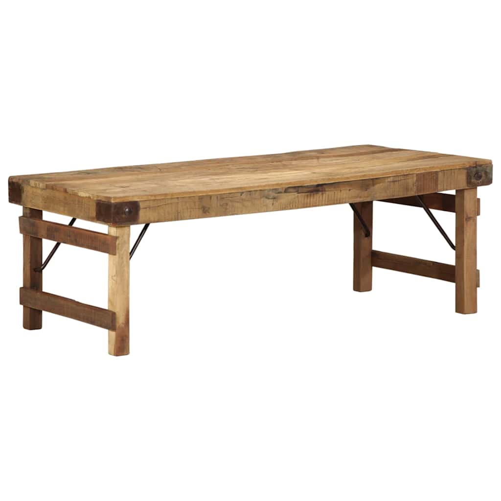 Coffee Table Brown 110 x 55 x 40 cm Solid Upcycled Wood