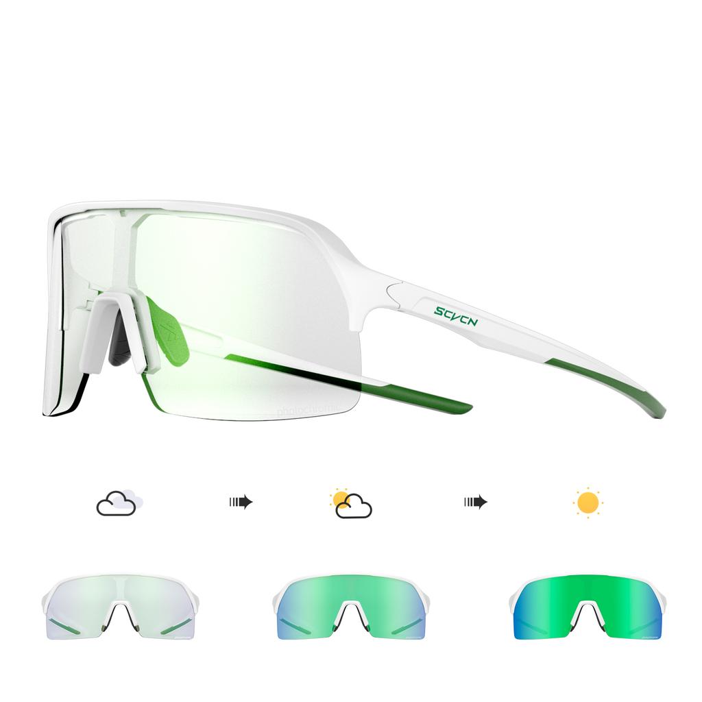 Scvcn Elegant Sunglasses Color Photochromic for Women Cycling Sunglasses Bike MTB Bicycle Glasses UV400 Outdoor Sports Eyewear