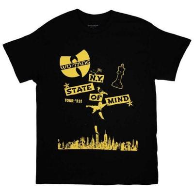 Wu-Tang Clan Unisex Adult Tour Â´23 NY State Of Mind Back Print T-Shirt