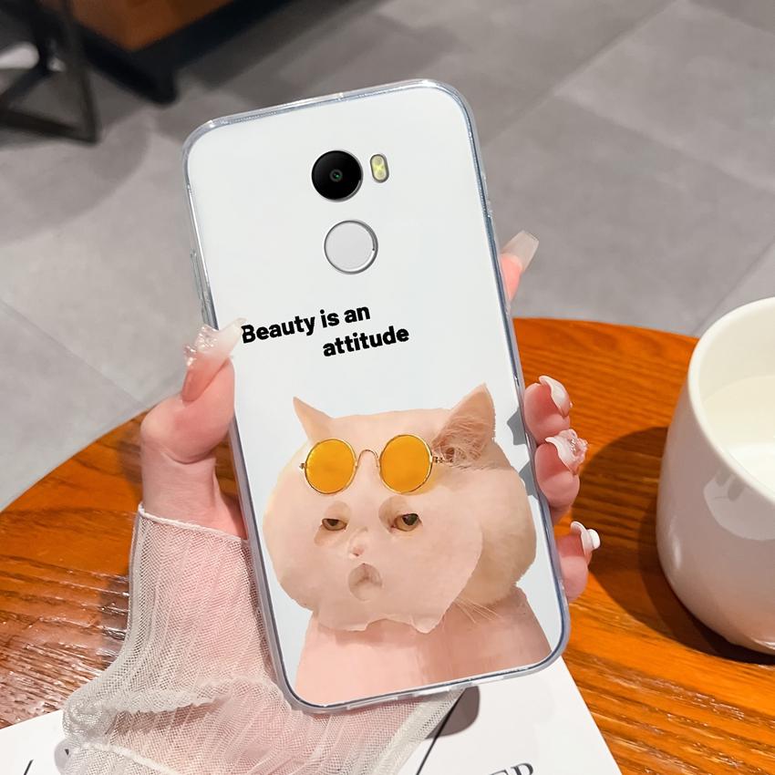 Hülle Für Redmi 4 3 6 Pro 4A 4X 5A 5 Plus K90 Niedliches Haifischkatzenmuster Handyhüllen Weiche Ultra Dünne TPU Silikon Anti-Rutsch-Schale Für Redmi Klare Rückabdeckung