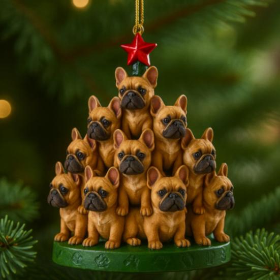 1/5Pcs Dog Christmas Ornament with Lanyard Puppy Pendant Acrylic Keepsake Decoration Indoor Outdoor Festive Tree Decor