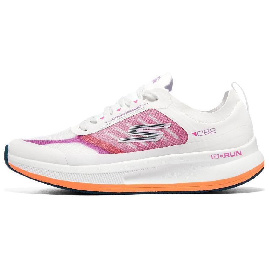 (WMNS) Skechers Go Run Pulse Fast Stride  White Pink  Women s 128658-WMLT EU 35