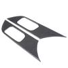 2pcs Carbon Fiber Inner Door Handle Panel Trim Interior Fit for Mitsubishi Lancer 2008‑2016