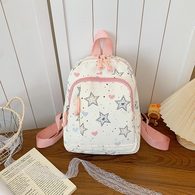 Schoolbag high value cute star design backpack junior high school student schoolbag cute light casual student backpack
