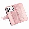 For iPhone 17 Pro Max Case with Strap Butterfly Pattern PU Leather Wallet Phone Cover