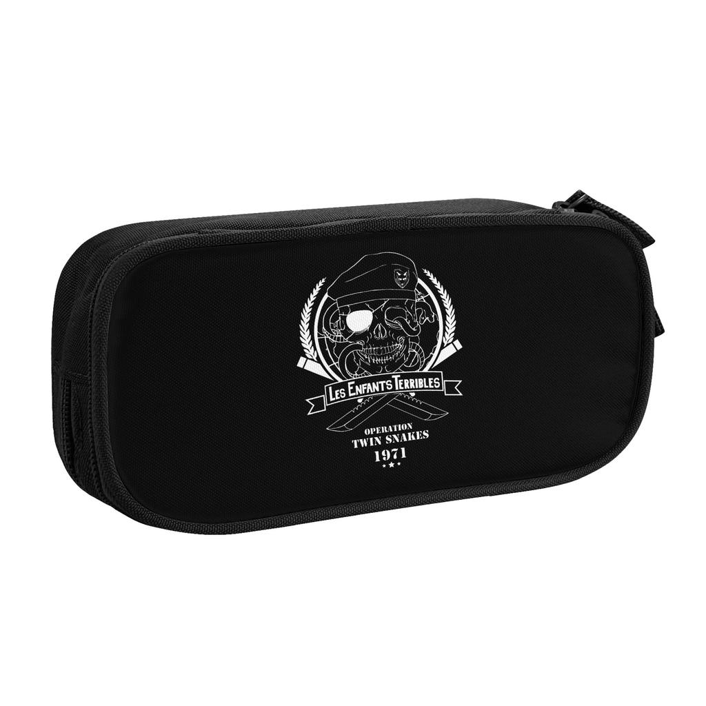 Metal Gear Solid Game Pencil Cases for Girl Boy Big Capacity Action Adventure Stealth Video Pen Box Bag Stationery
