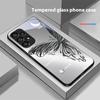 Metallic Butterfly For Samsung Galaxy S10 20 Plus 21 FE 22 23 24 FE 25 Ultra Black Tempered Glass Phone Case Hard Shell