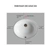 Mavors Ceramic Undermount Bathroom Sink
