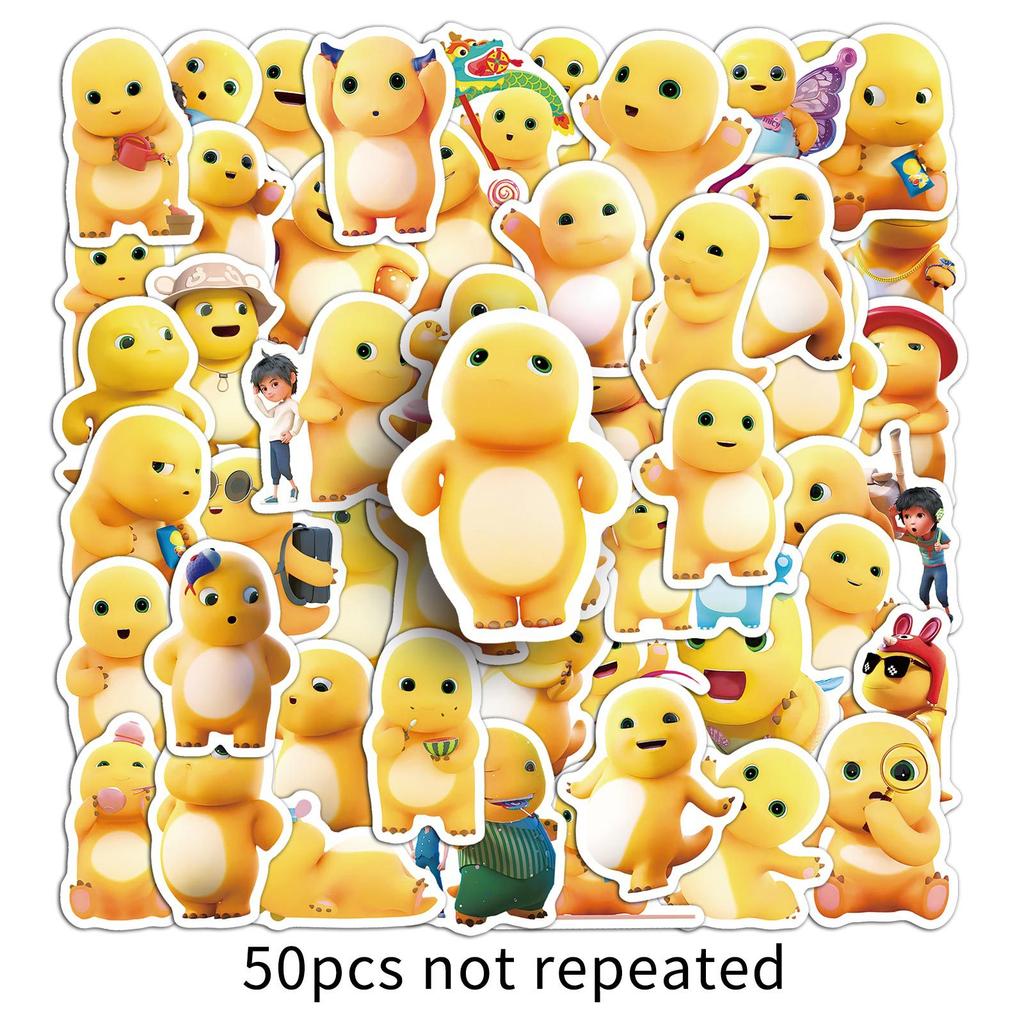50 Milk Dragon Graffiti Stickers Cartoon Cute Emoticon Pack Guka Decorative Mobile Phone Case Water Cup Notebook Stickers