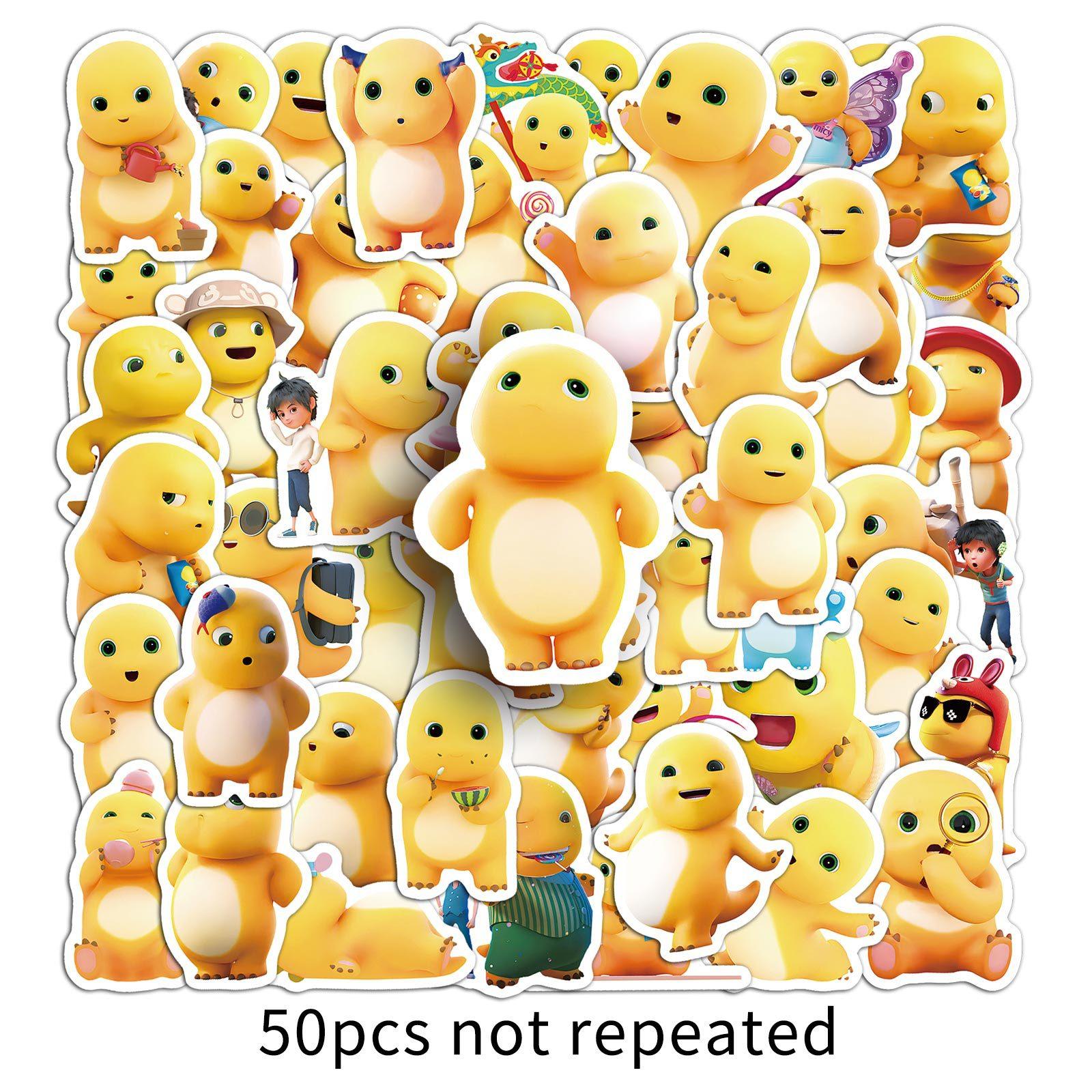 

50 Milk Dragon Graffiti Stickers Cartoon Cute Emoticon Pack Guka Decorative Mobile Phone Case Water Cup Notebook Stickers