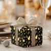 5Pcs Christmas Wrapping Paper Gold Foil Gift Wrap with Holiday Tree Designs Flower Bouquet Packing Paper for DIY Present Packaging