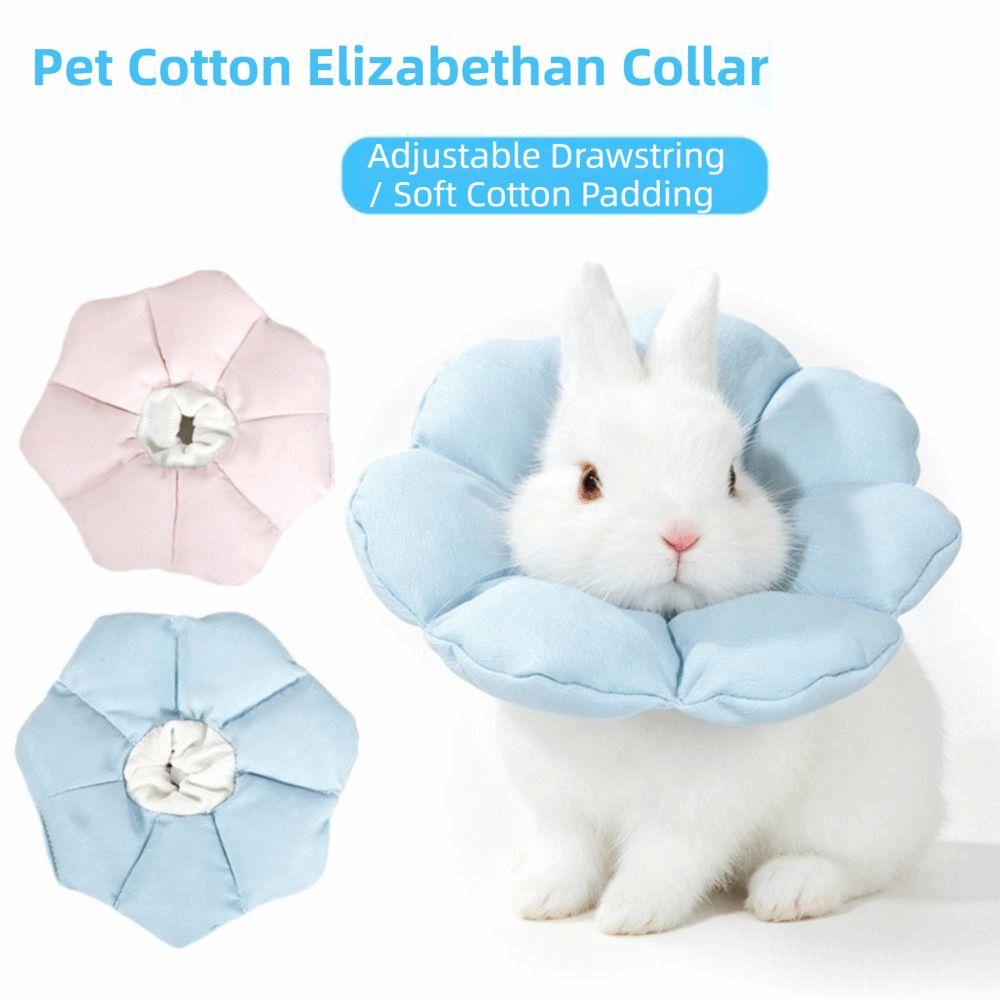 Breathable Soft Stop Licking Collar Adjustable Rabbit Protective Collar Chinchilla
