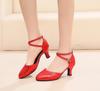Women Girls High Heels Prom Modern Ballroom Dancing Waltz Salsa Latin Dance Single Shoes