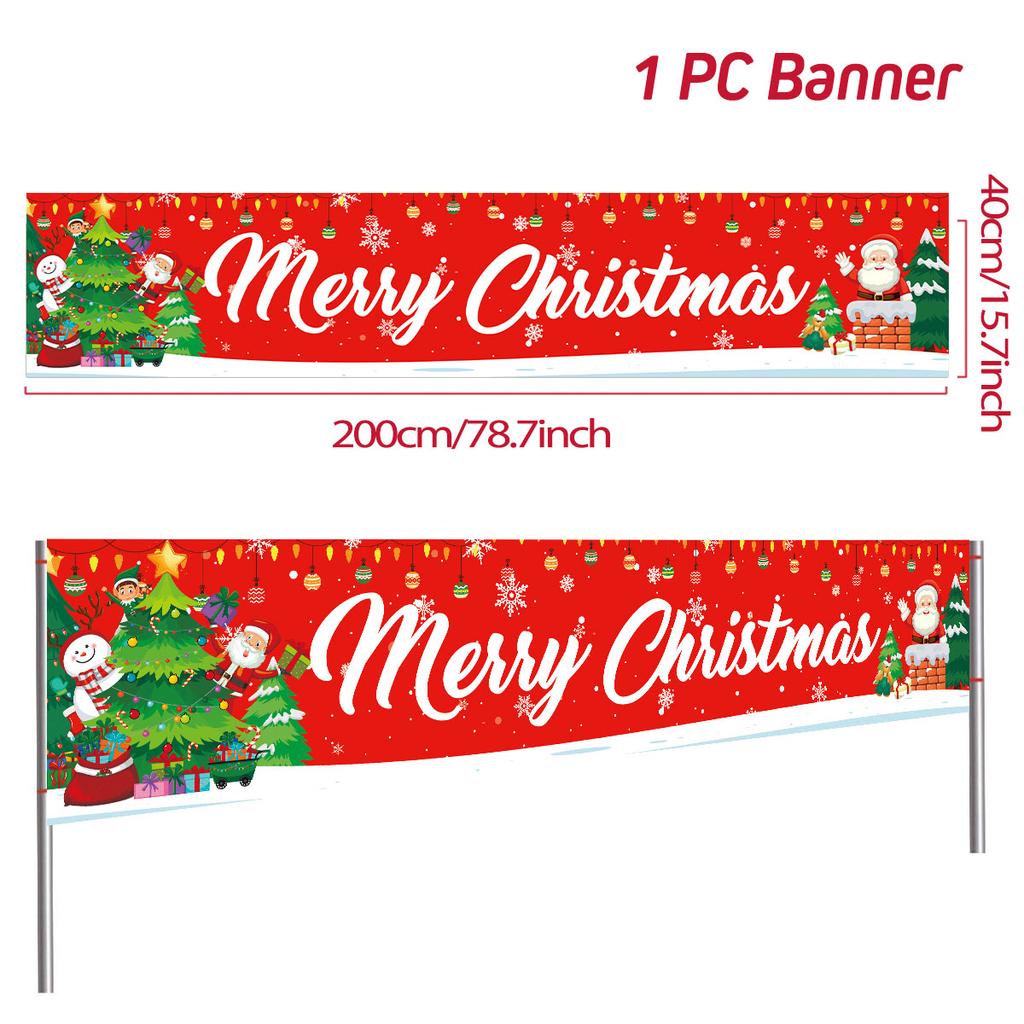 Christmas Outdoor Banner Merry Christmas Decoraton For Home 2025 Cristmas Outdoor Decor Xmas Navidad Noel Happy New Year 2025
