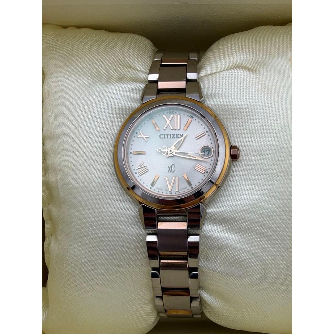 Used Citizen Cross Sea ES9434-53W Radio Solar Watch