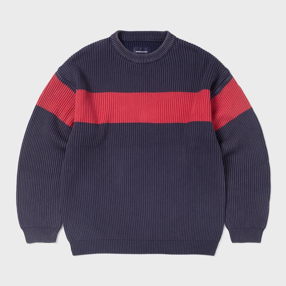 Этот никогда не такой отличительный свитер с блочным узором темно-синий S