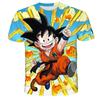 2026 Anime Dragon Ball Son Goku 3D Print Kids T Shirt Summer Fashion Casual T-shirt Boy Girl Unisex Children's Clothing T Shirt
