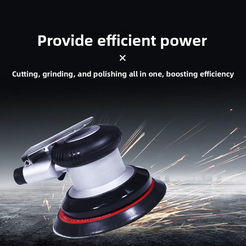 5'' Inch Pneumatic Air Wet Random Orbital Disc Sander Rotary Vane Motor Variable Speed 12000 RPM Polishing