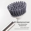 Stainless Steel Long-Handle Pot Scrubbing Brush - Large Size Dishwashing Tool