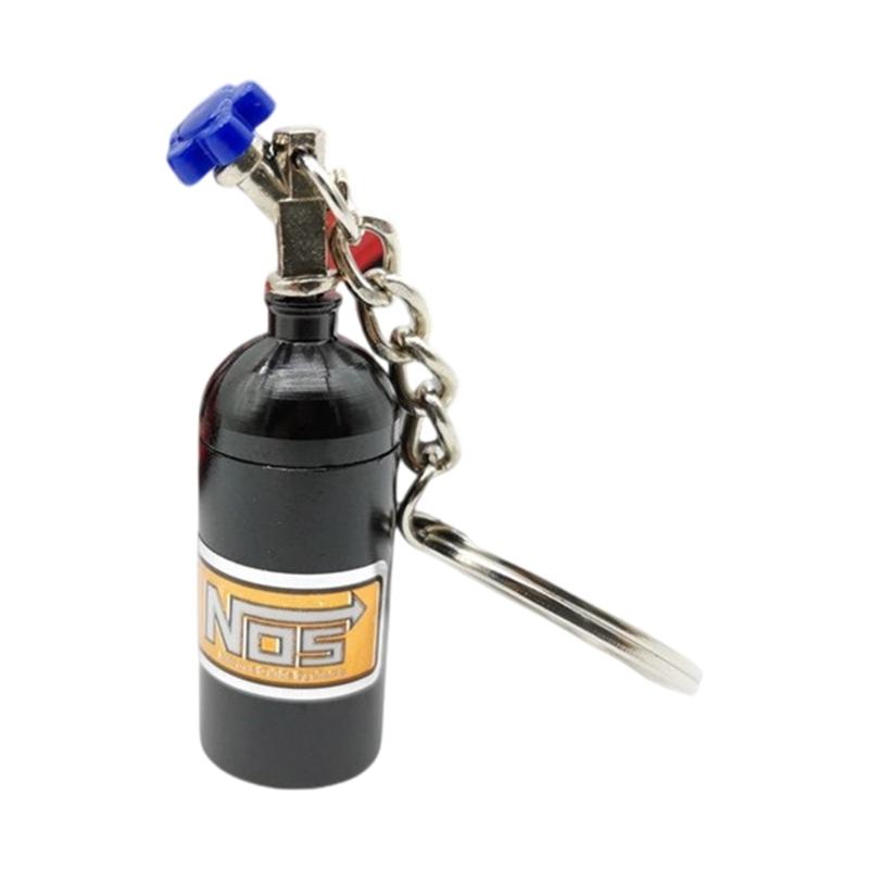 Bottle Replication Keychain, Aluminum Simulation Keyring, Unique Car Decors Accessory Suitable for Drivers