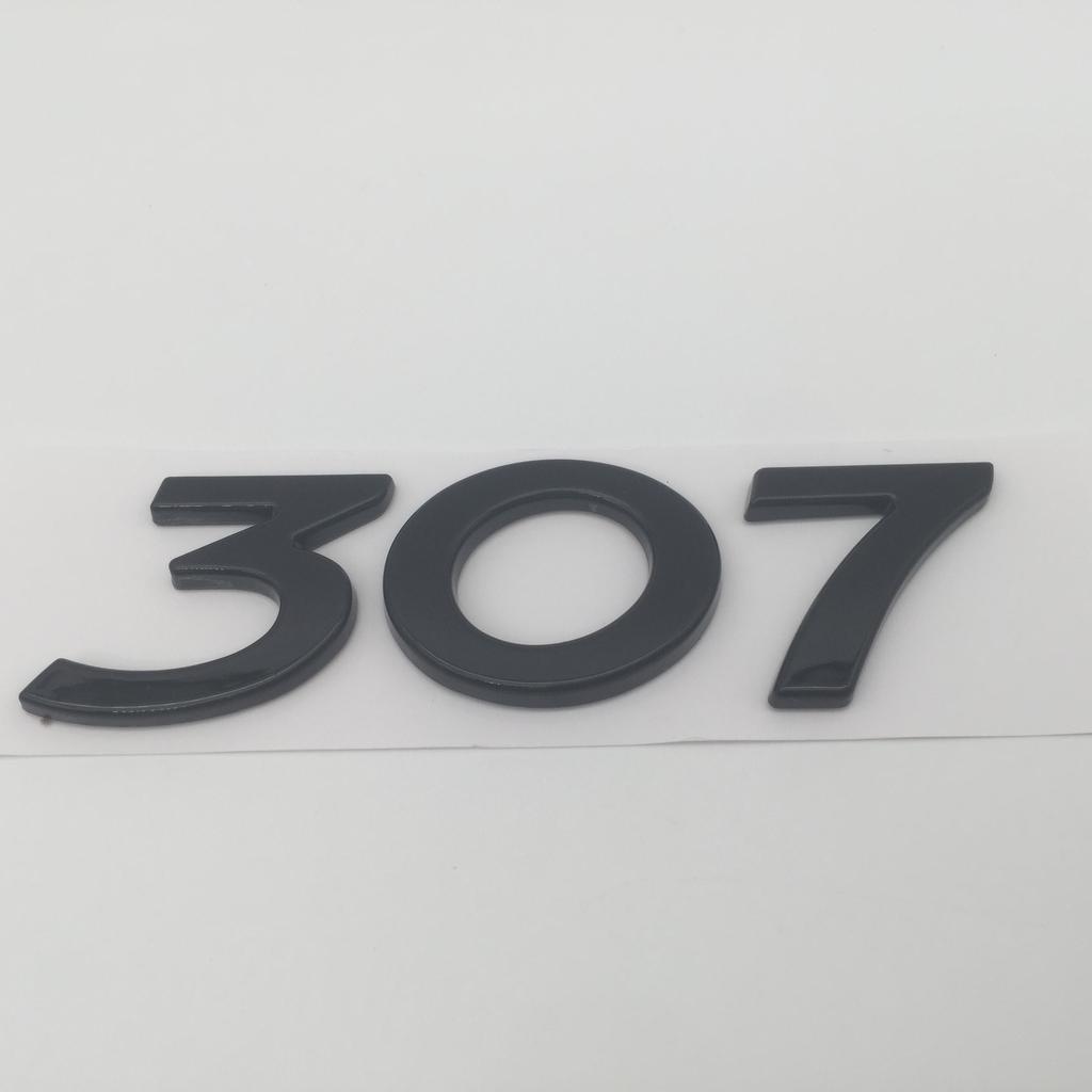 1pcs 3D ABS GT 206 207 208 301 307 308 408 508 car Letter Emblem Rear tail trunk Decals badge sticker Decal styling Accessories