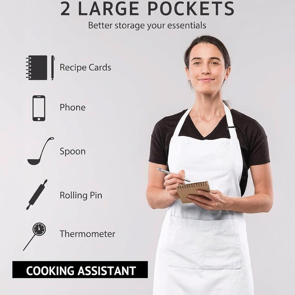 Waterproof Apron Adjustable Oil Resistant Apron Unisex Kitchen Apron Thickened Polyester For Floral Arrangement Kitchen Cooking