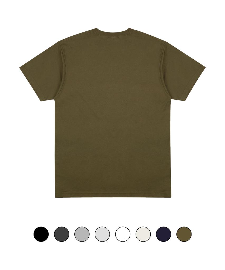 CREAM SODA LAB Authentic Logo Short Sleeve T-Shirt Olive White