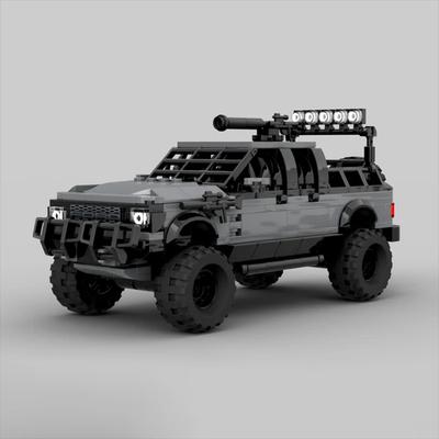 New F-150 Pickup Apocalypse Edition Speed Champion Classic Racing Children's Toy Christmas Gift Technology Building Blocks