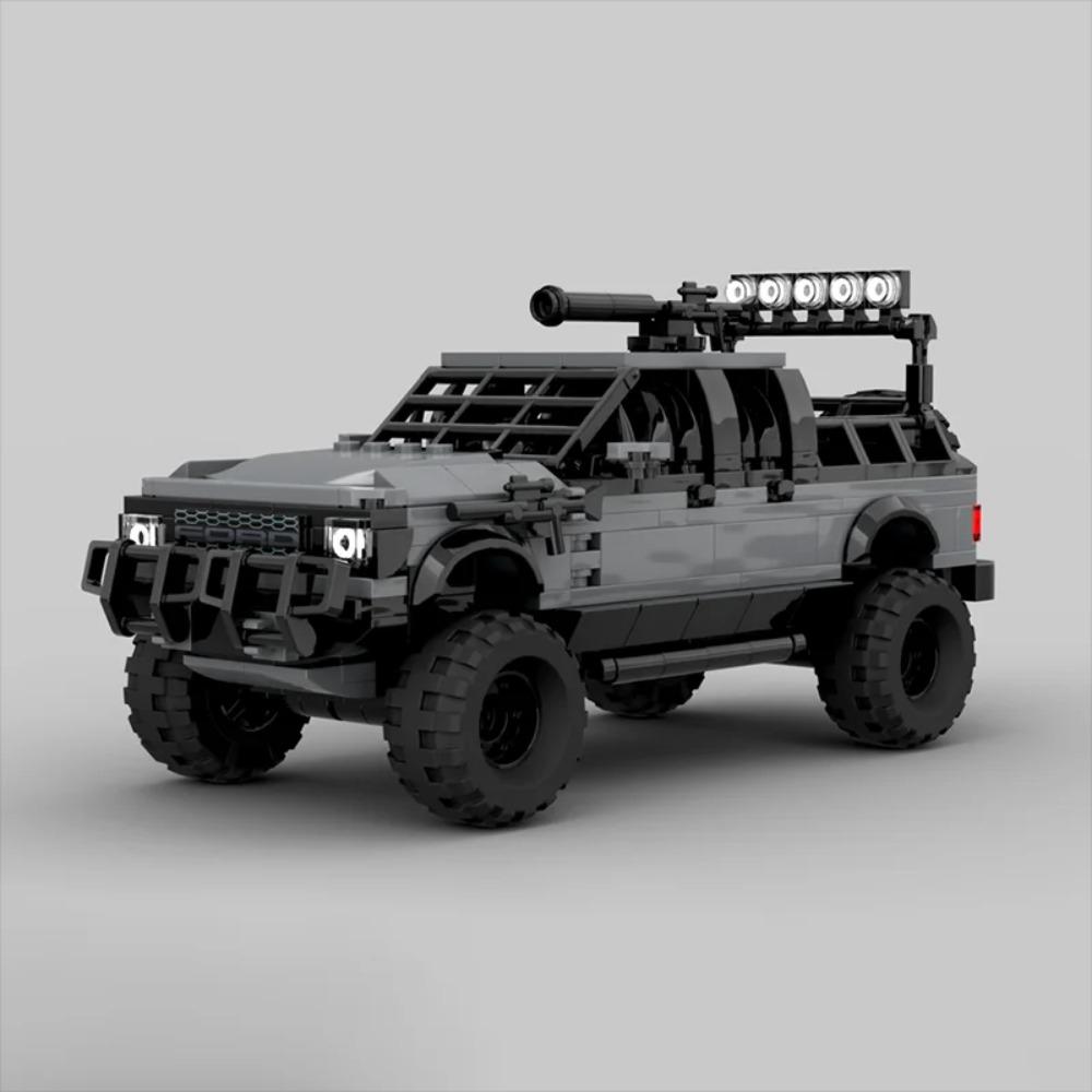 New F-150 Pickup Apocalypse Edition Speed Champion Classic Racing Children's Toy Christmas Gift Technology Building Blocks