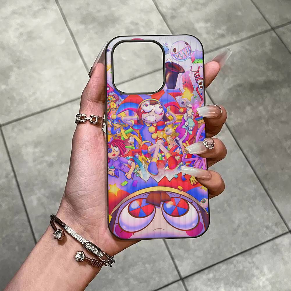 

Смешной A-Удивительный D-Цифровой C-Цирк Для IPhone 11 12 13 14 17 16 15 Pro Max Plus Pro Гофрированный Рисунок Ударопрочный Чехол iPhone 13pro max