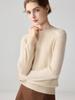 Luxe Zachte 100% Kasjmier Dames Trui: Ronde Hals, Effen Kleur, Relaxte Pasvorm, Perfect voor Herfst en Winter.