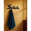 Vintage Deer Key Holder Rustic Woodland Wall Organizer Hook Home Decor Gift