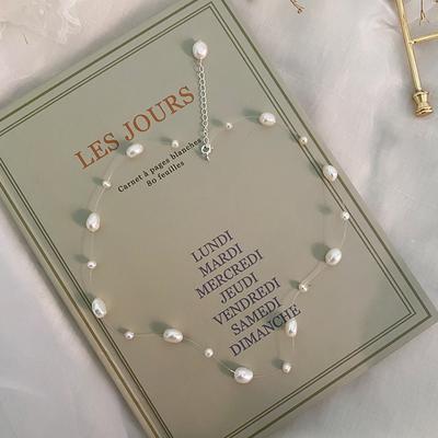 Natural Baroque Pearl Necklace 925 Sterling Silver Accessory Jewelry Gifts for Women
