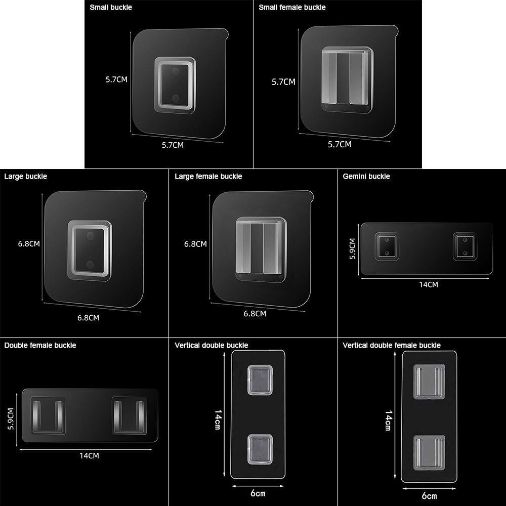 10 Pcs Wasserdicht Utility Starke Kleiderbügel Selbst adheisve Kleiderbügel Eimer Wand Montiert Haken Bad