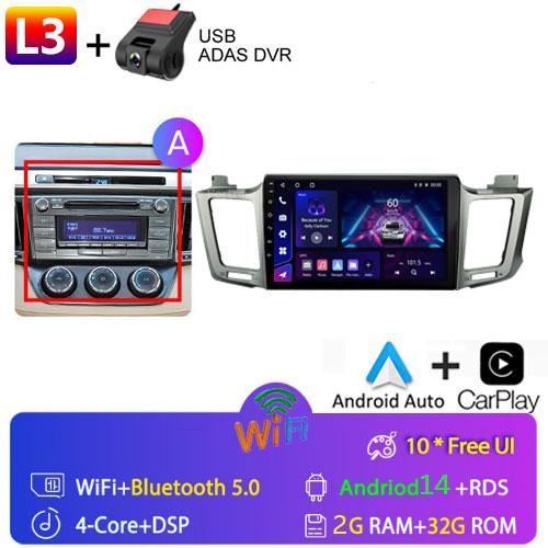 For Toyota RAV4 Rav 4 XA40 2012 - 2018 Android Car Radio Multimidia Video Player Navigation GPS Carplay Touch Screen Auto Stereo
