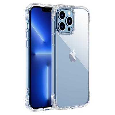 Case Cover for iPhone 13 Pro Armored Case with Hooks and Stand Transparent