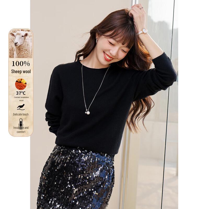 

Mokana Women s Versatile Long Sleeve Wool Sweater One Size