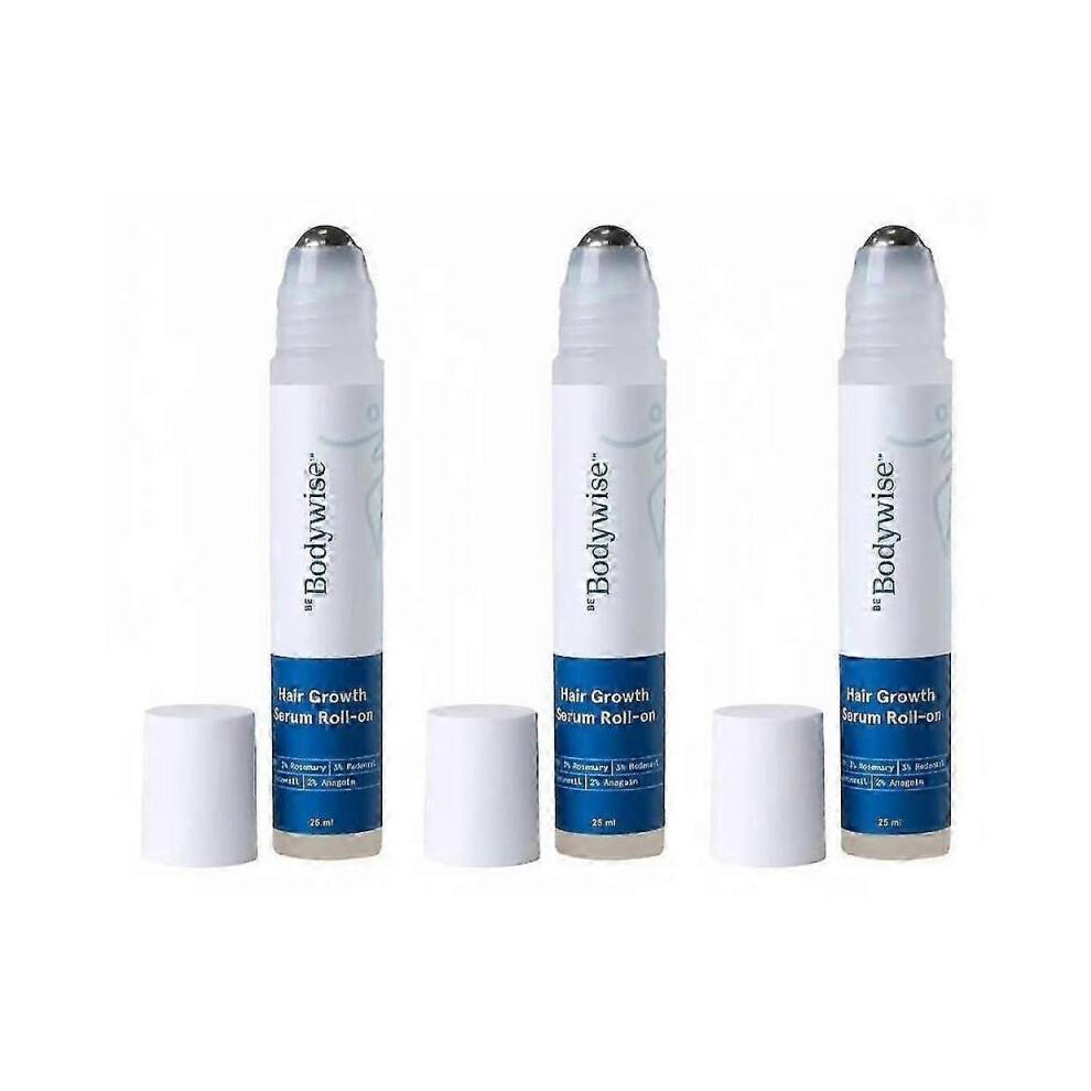 1/2/3PCS Be Bodywise Hair Growth Serum Roll On - 3% Rosemary, 3% Redensyl & 2% - (25ml)