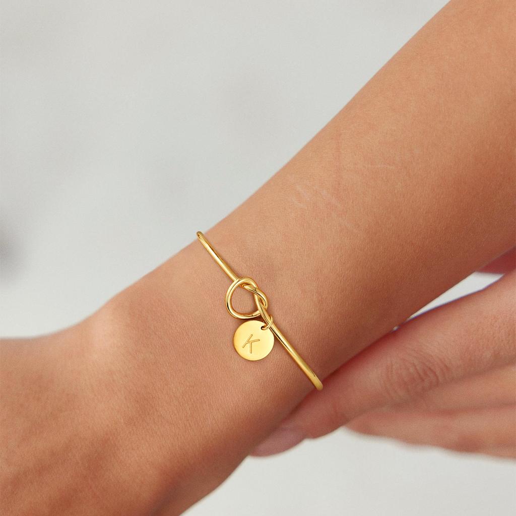 Popular bracelet gold 11-letter round bracelet opening adjustable jewelry