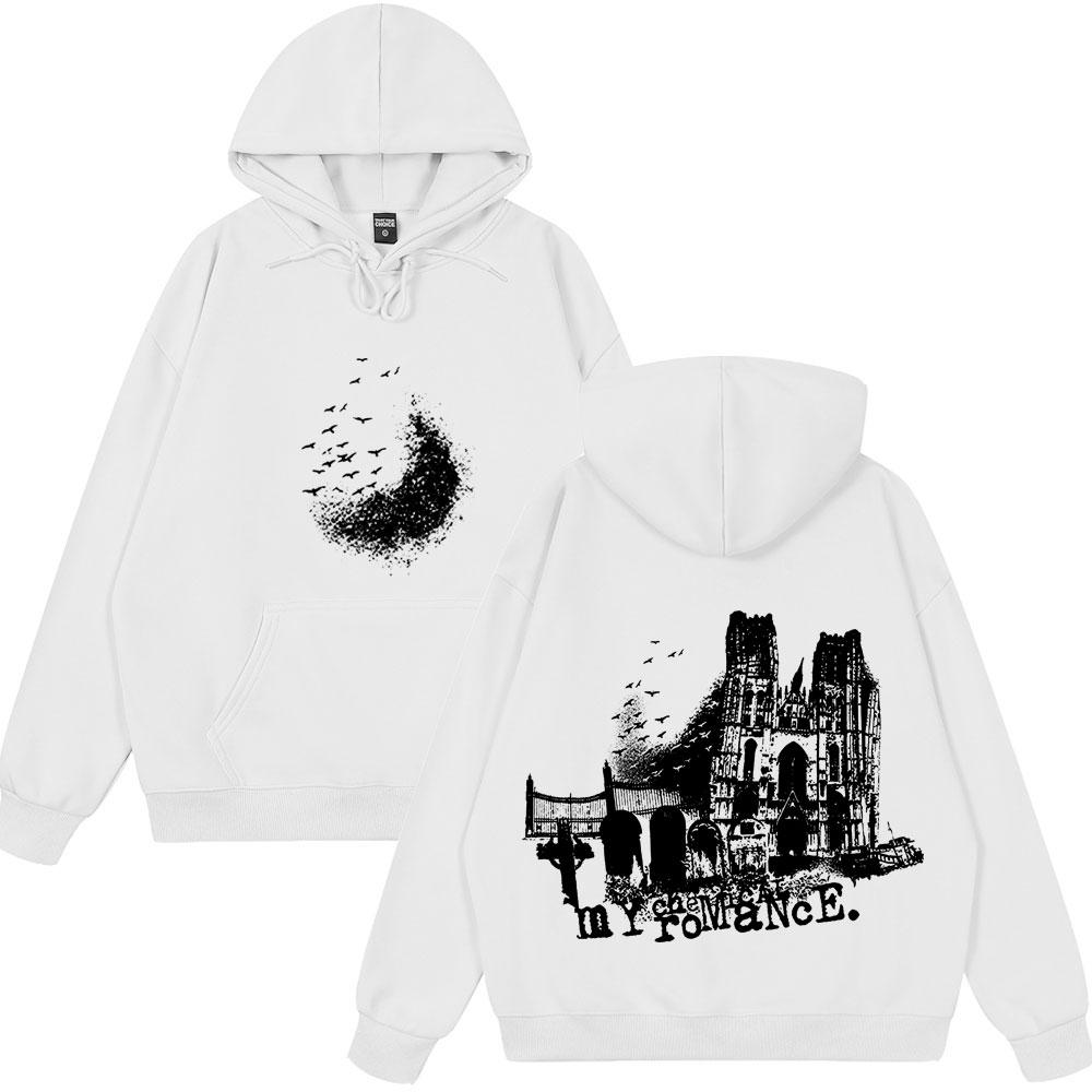 My Chemical Romance Hoody Cemetery Drive The Black Parade Gothic T-shirts Men Women Vintage Oversized T Shirt 2025 Hot Sale Tops