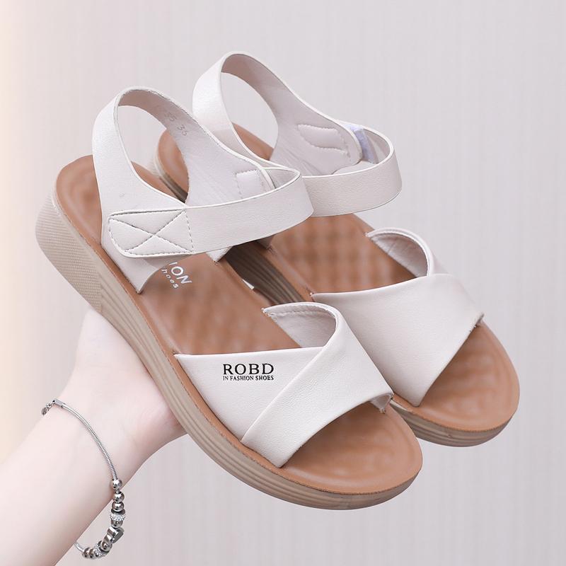 Fashion 2025 Summer Soft Comfort Shoes for Women Female Sandal Anti-Skid Girls New Flat Casual Scandals Leisure Comfort Shoes for Women