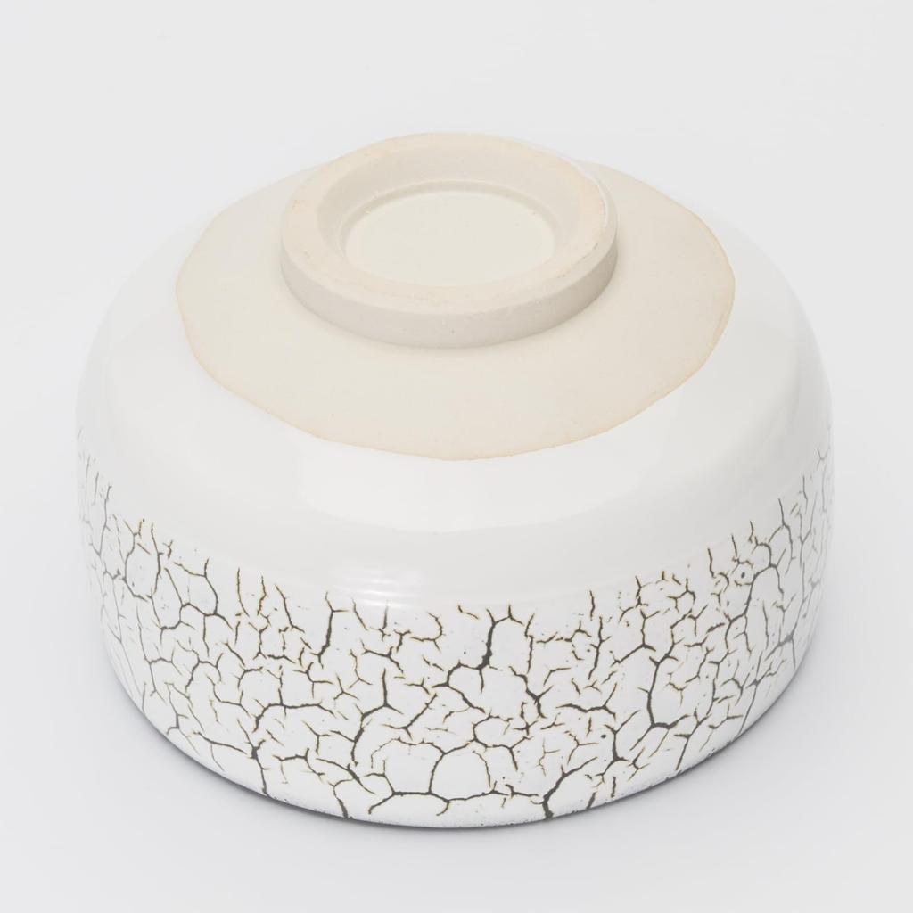 Mino Ware Matcha Shiro Made In Bowl, Tenmoku, White, 12.5cm Diameter, Japan, 505-35