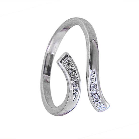 Hot Fashion Charm Women's Natural Faux Silver Adjustable Size Ring