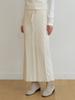 Liel Violet Knit Skirt (Ivory)