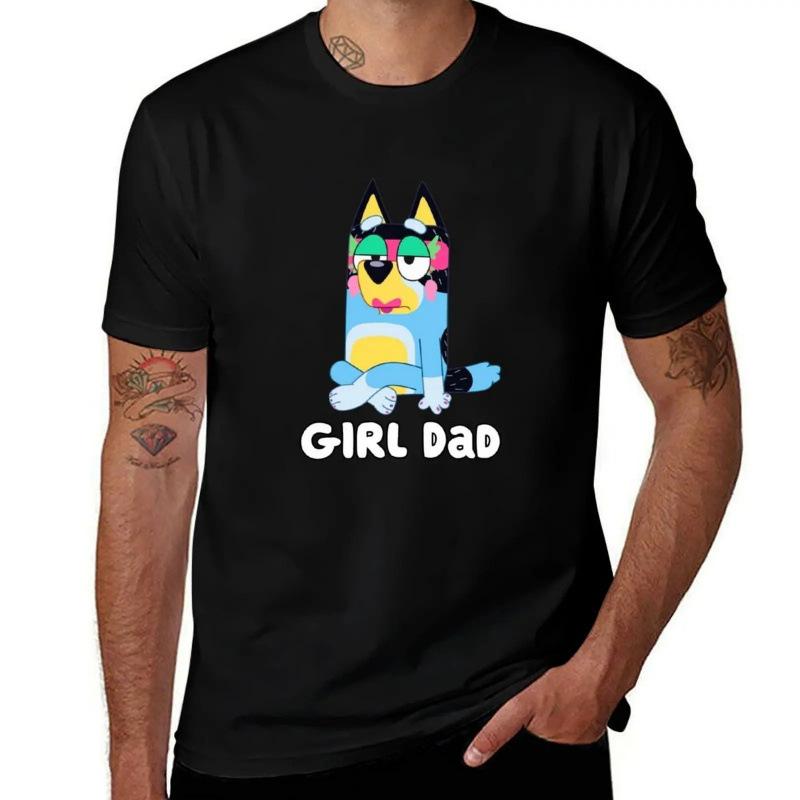 Fashion Women s T-Shirt Girl Dad-Bluey Inspired Design T-Shirt quick dry S чёрный