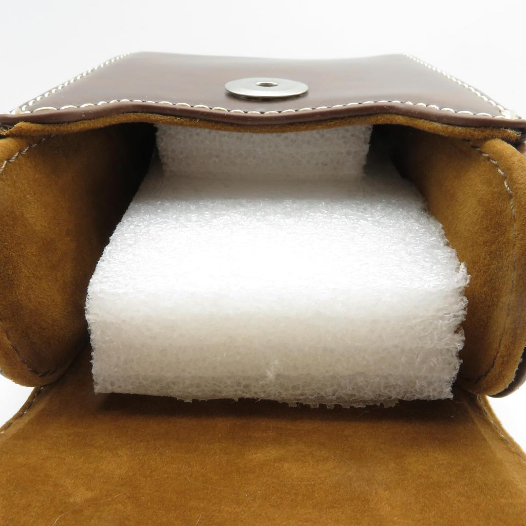 [No Brand] Synthetic Leather Digital Camera Case, Compatible with Panasonic TZ90, Storage and Protection Pouch (Dark Brown) [Parallel Import]