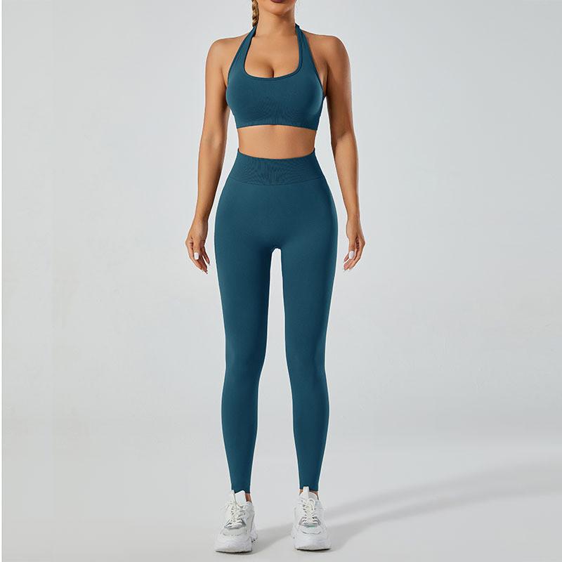 Yoga-Outfit für Damen High-Impact Sportbekleidung mit feuchtigkeitsableitendem und atmungsaktivem Stoff für Fitness und Laufen