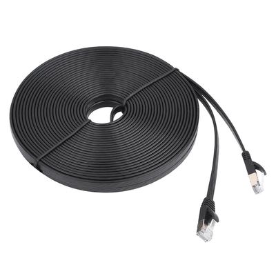 CAT7 RJ45 600MHz Patch Geschirmtes LAN Netzwerkkabel Flaches Ethernet-Kabel 15m