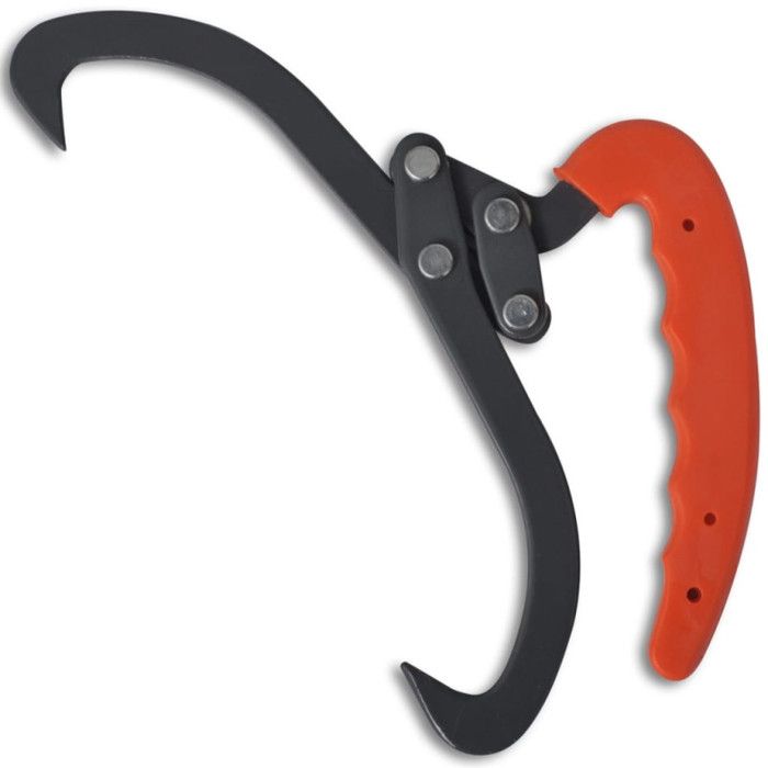 VidaXL Pinces à bûches 4 pcs avec manche en PVC 141269